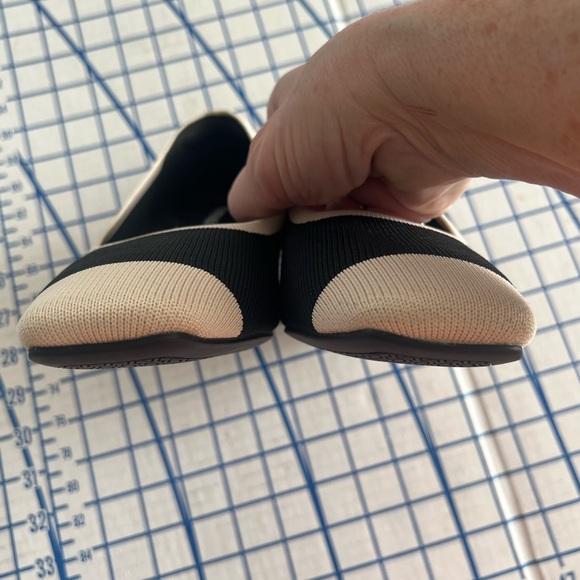 VIVAIA JULIE ROUND TOE CHUNKY HEEL COMFORT VERSATILE BLACK CREAM SZ 40 - Picture 4 of 10